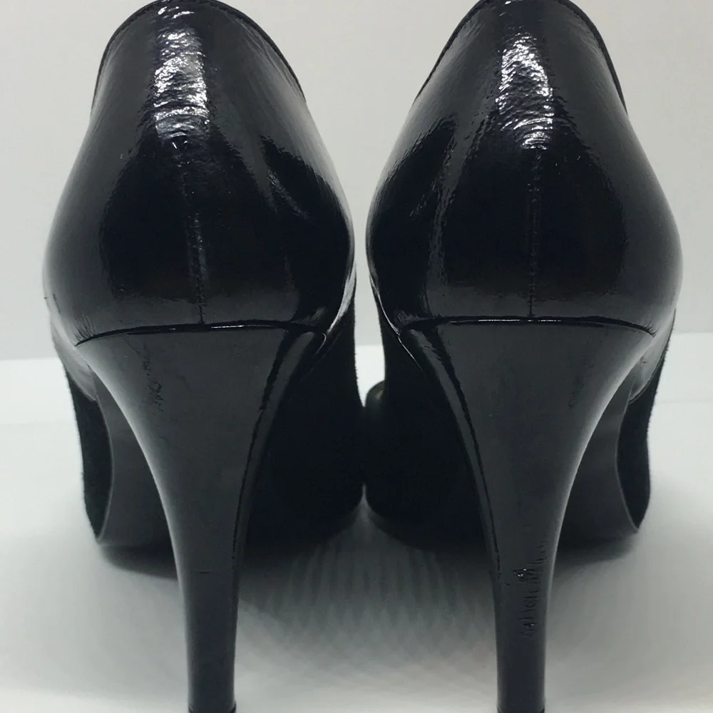 J. Crew Harper Suede/Patent Platform Heels Sz 6.5